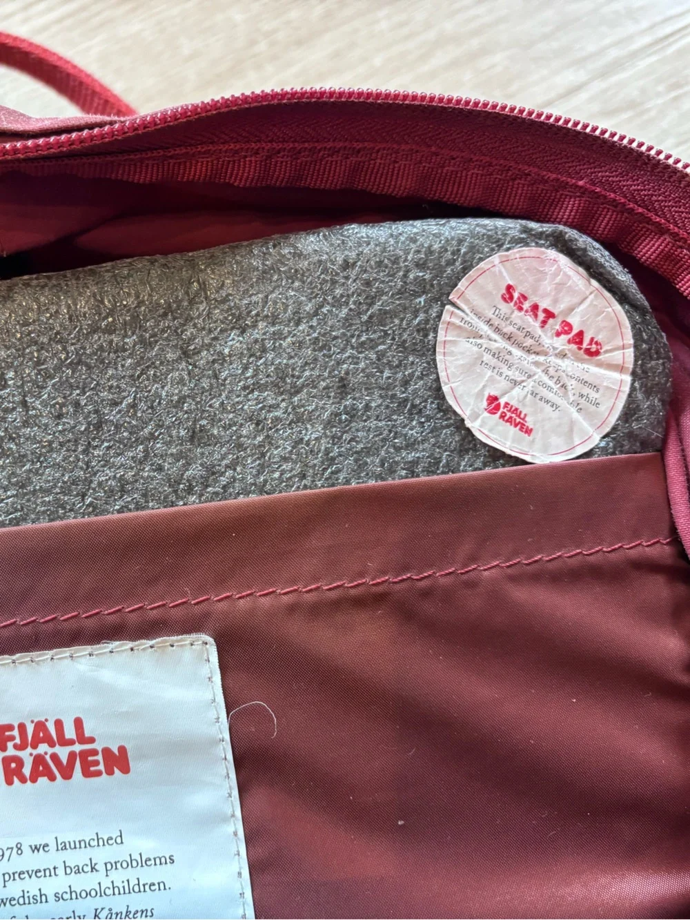 Fjallraven Kanken Classic Kanken Backpack Ox Red 23510 Distressed